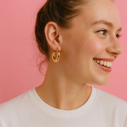 Boucles d’oreilles créoles épaisses Chéri Chérie