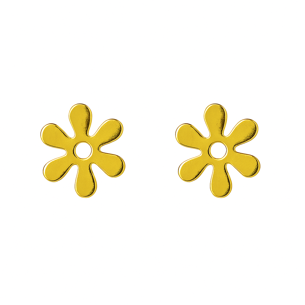 Boucles d’oreilles, puce fleurs
