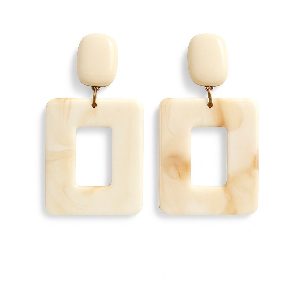 Boucles d’oreilles résine