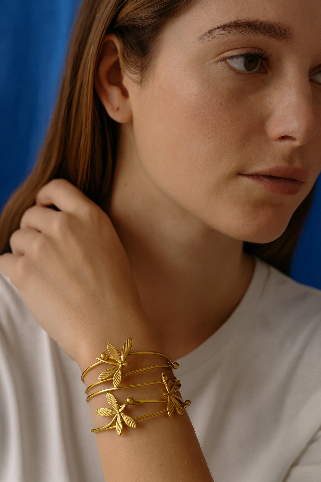Bracelet jonc Libellule