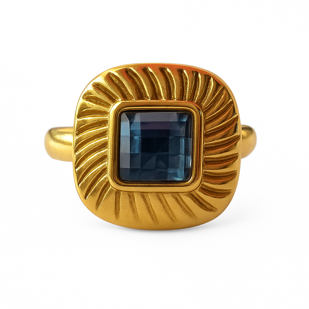 Bague Carré facetté