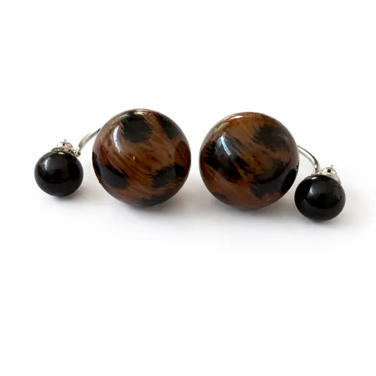 Boucles d'Oreilles Colette - Double Perle Chéri Chérie