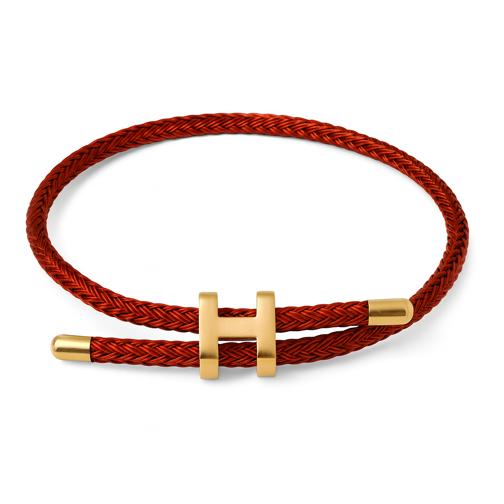 Bracelet brique et doré Chéri Chérie