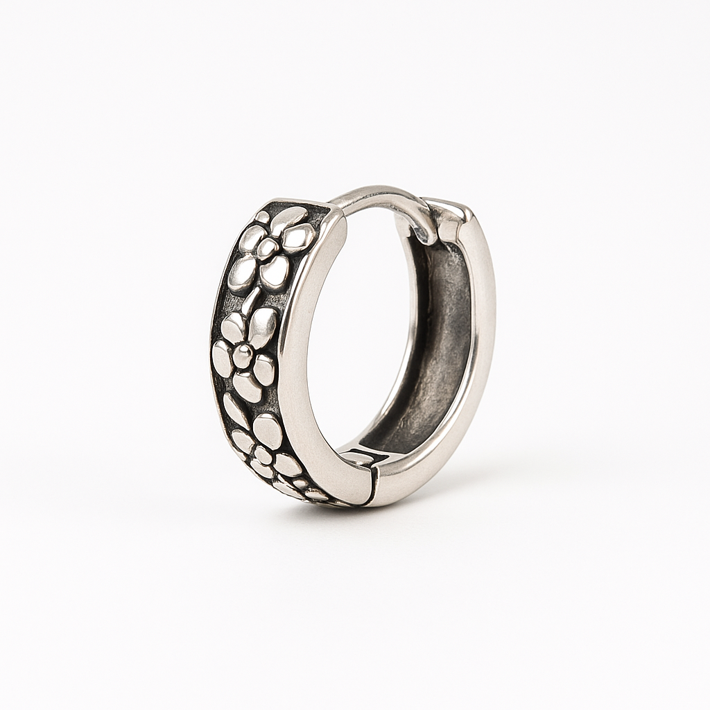 Boucle d'oreille marguerite