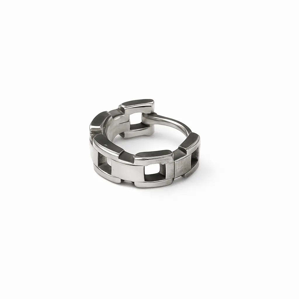 Boucle d'oreille homme acier inoxydable 316L hypoallergénique - Chéri Chérie