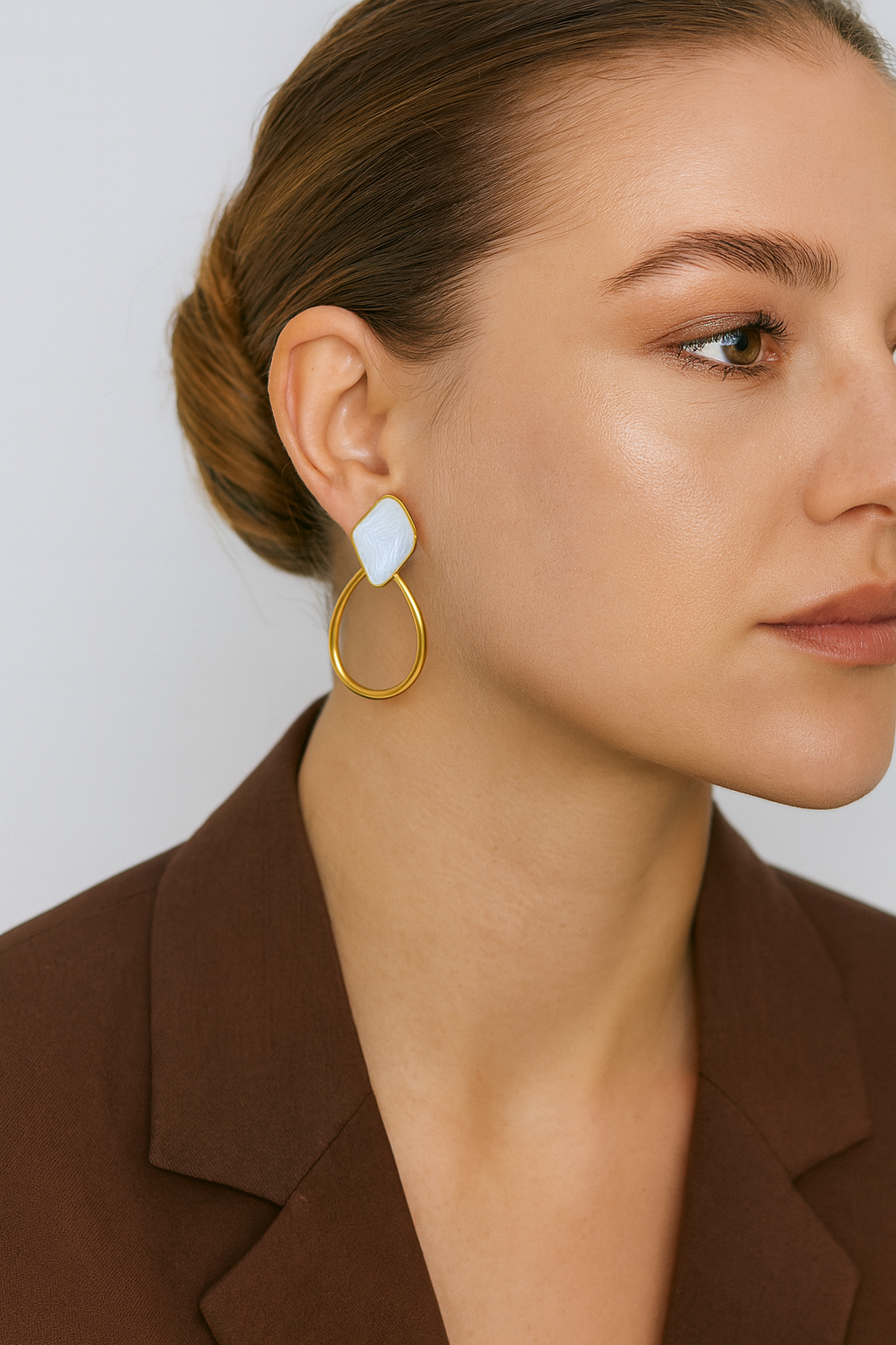 Boucles d’oreilles nacre