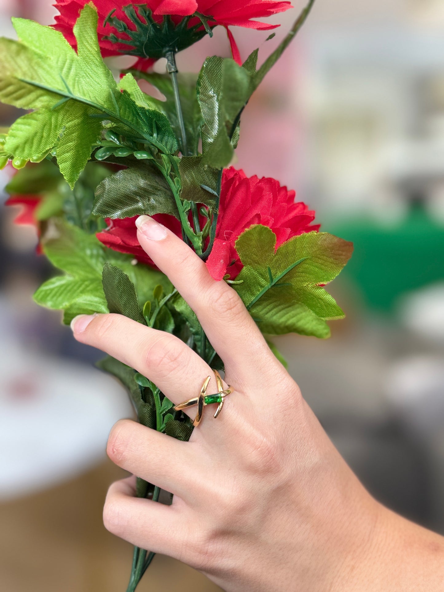 Bague Croisée émeraude