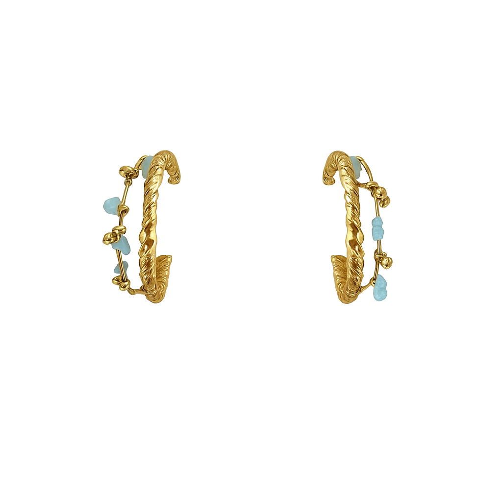 Boucles d’oreilles double perle