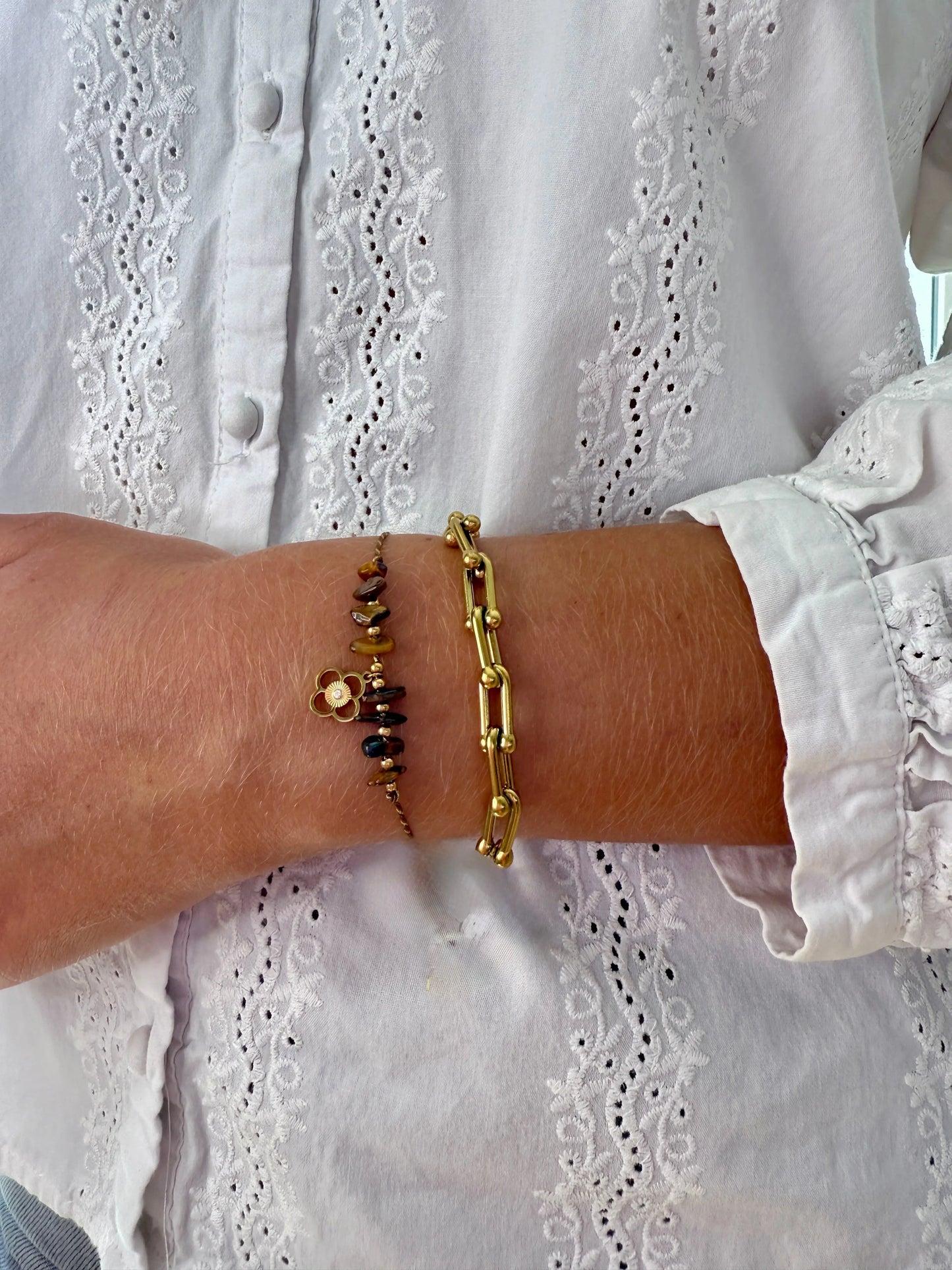Bracelet avec pierres naturelles Chéri Chérie