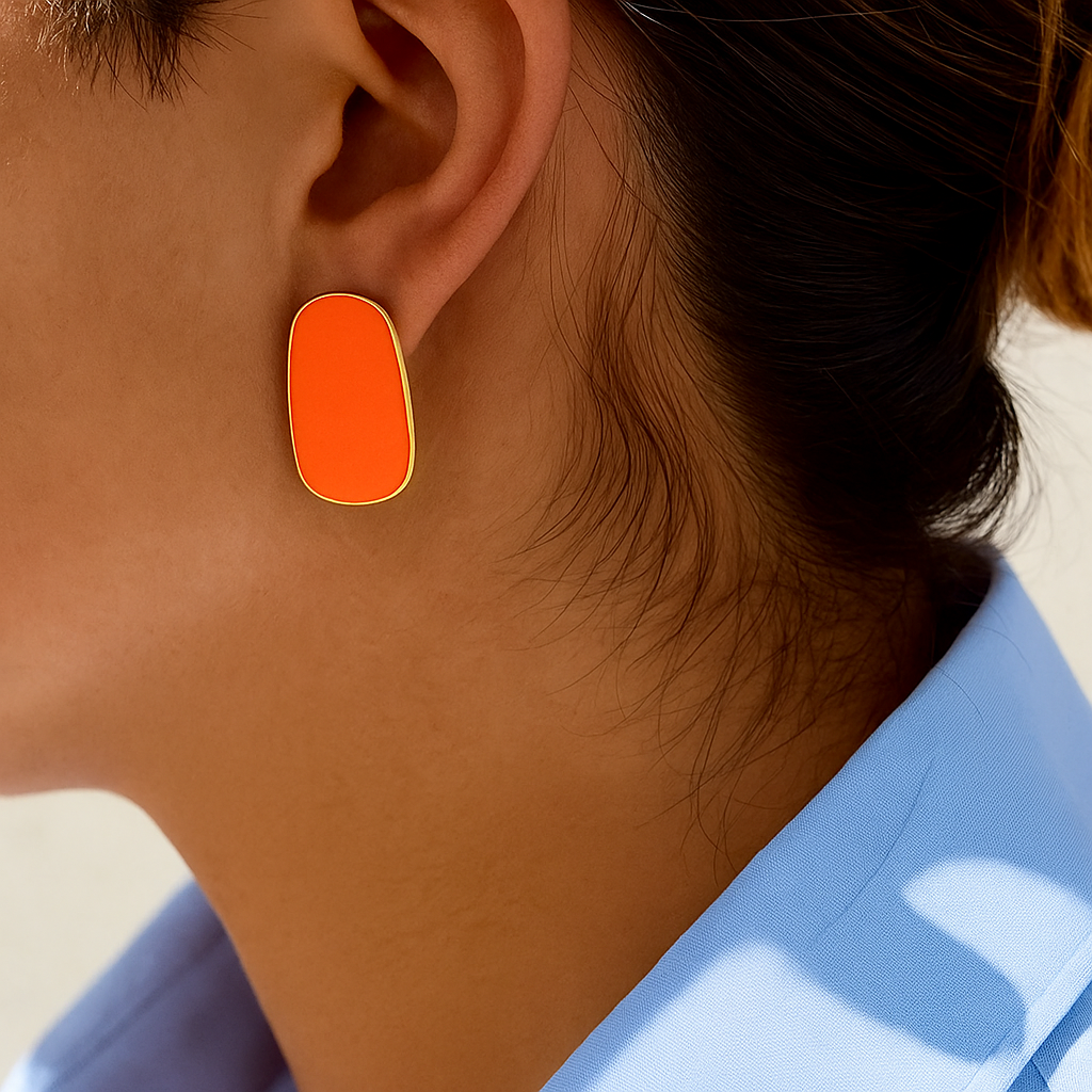 Boucles d’oreilles oranger