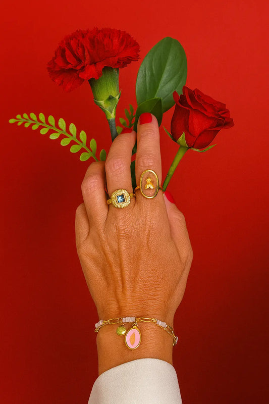 Bague Sceau abeille Chéri Chérie