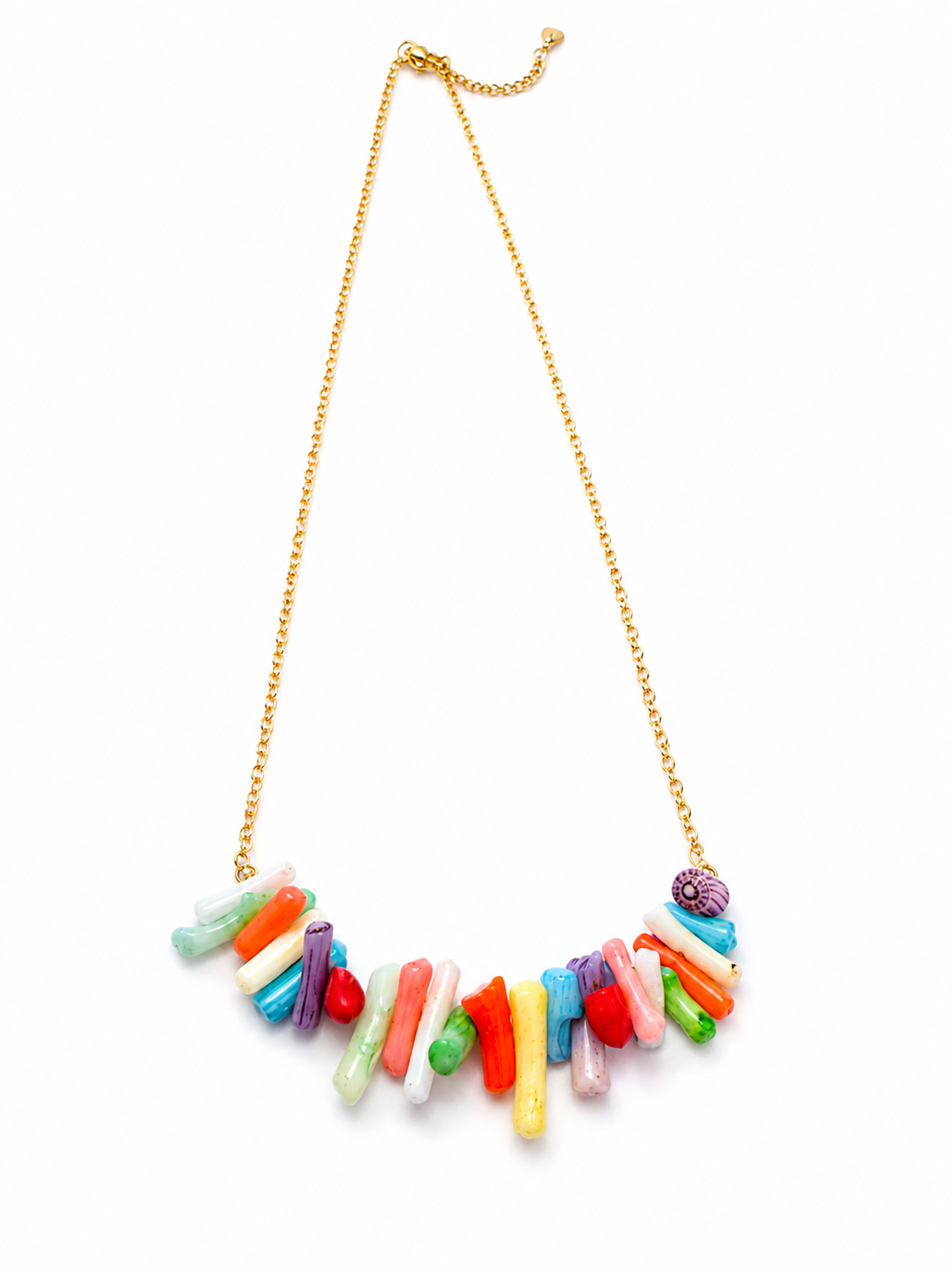 Collier Corail Arc-en-Ciel