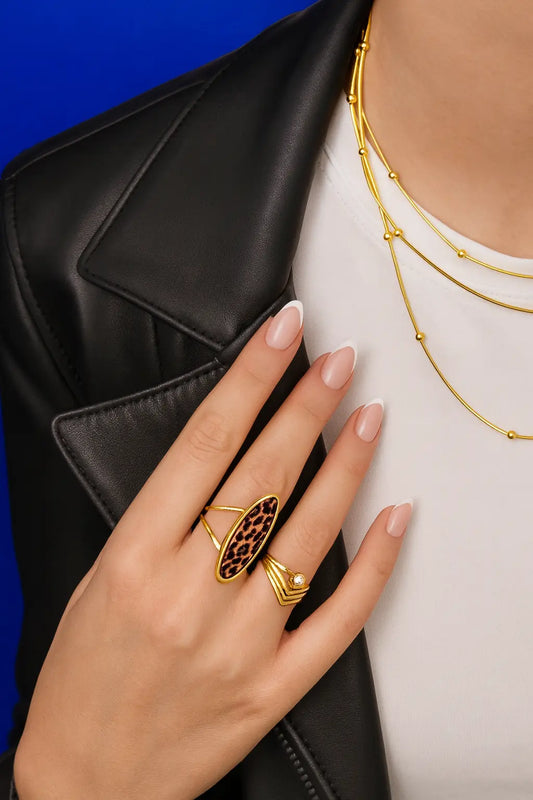 Bague Chevron zircon Chéri Chérie