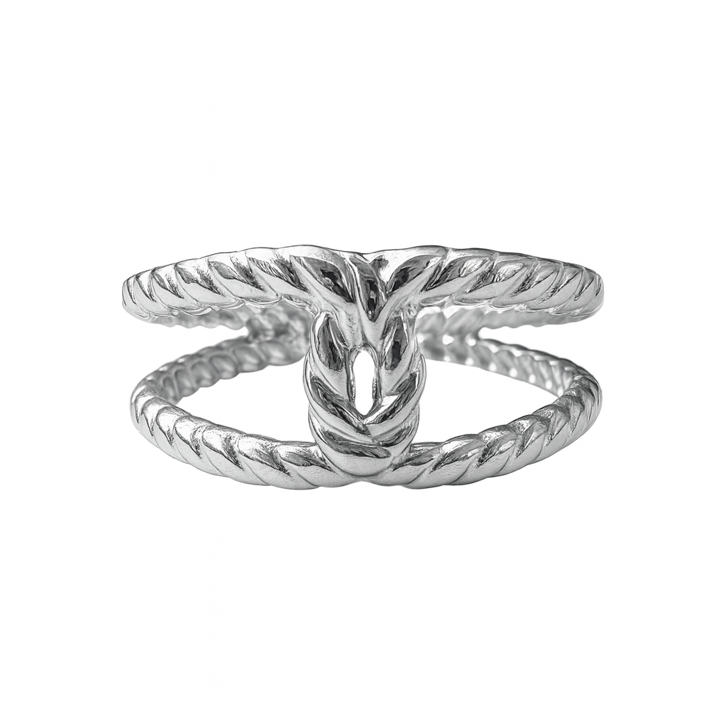 Bague Double Tresse