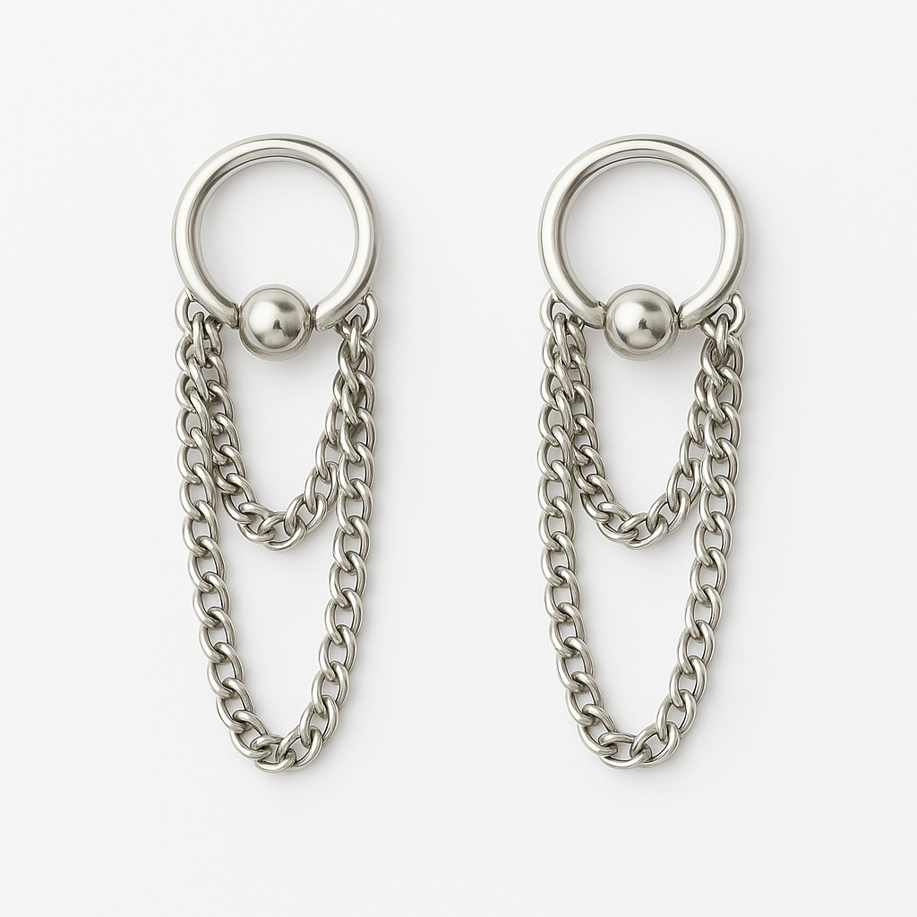 Boucles d'oreilles chaînes