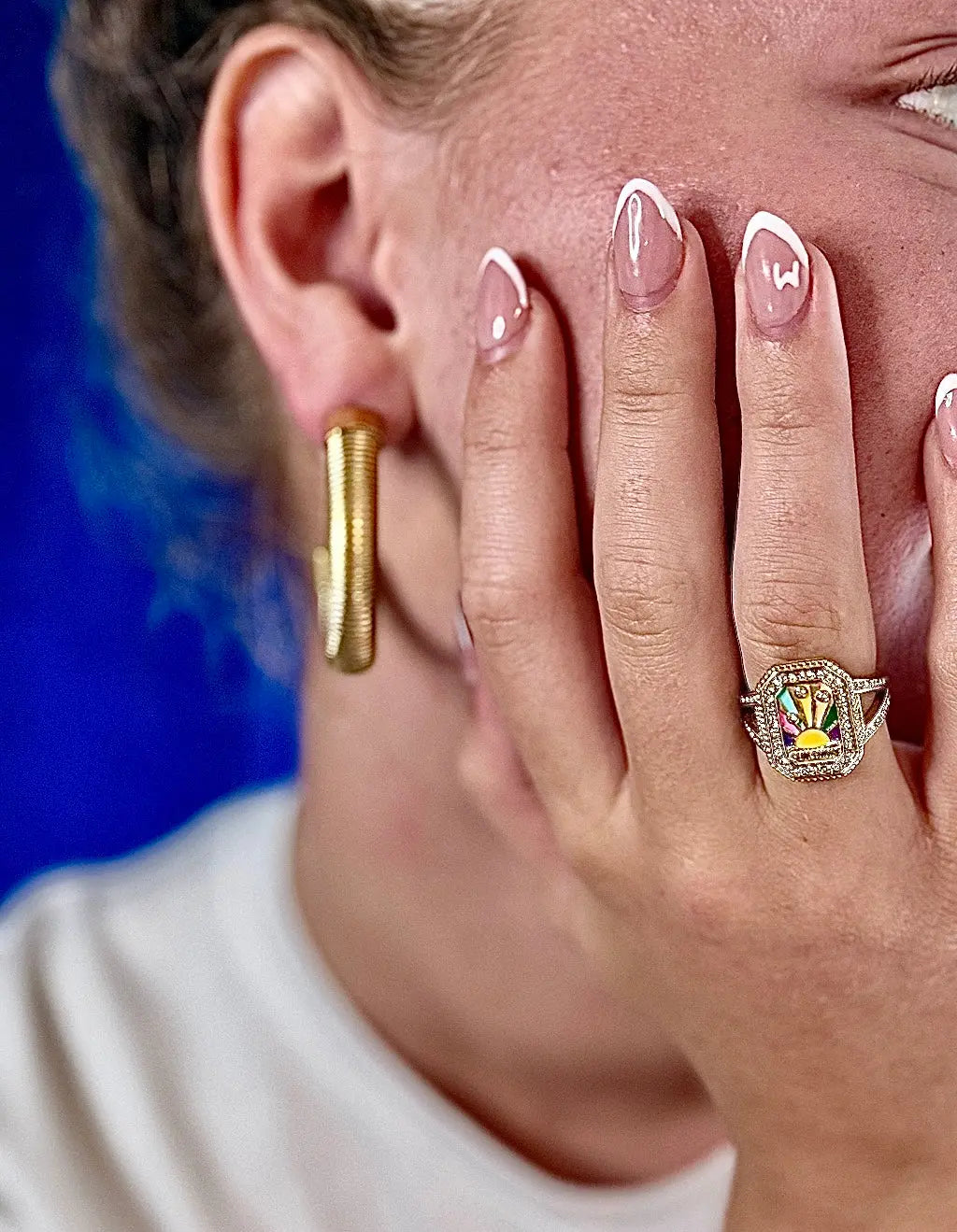 Bague ‘Sunshine’ émaillée Chéri Chérie