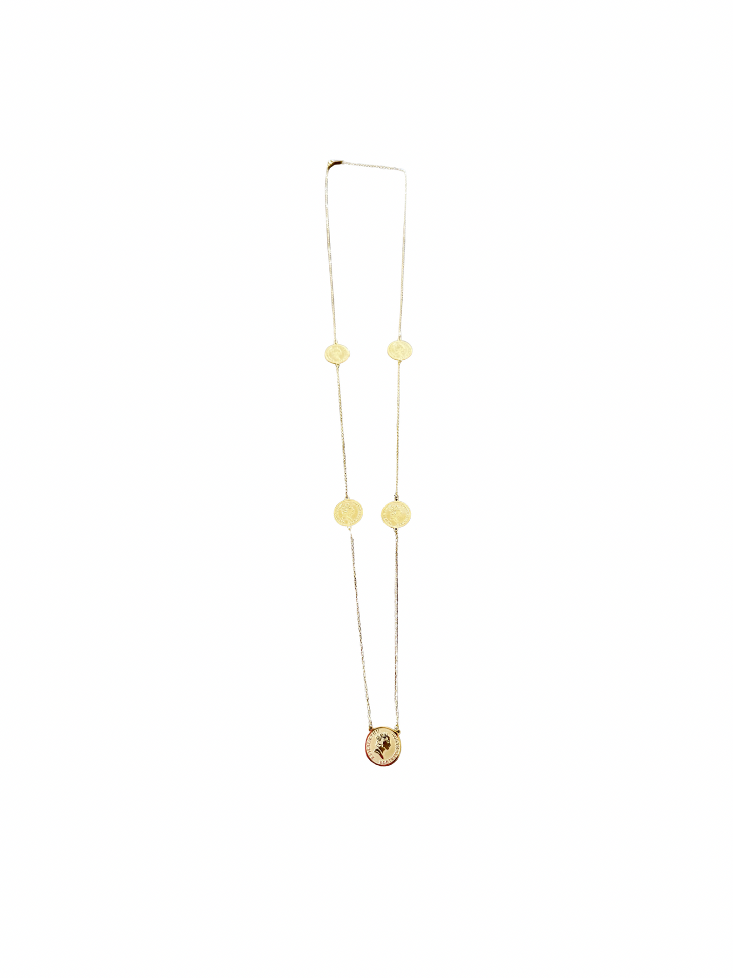 Collier sautoir pièces