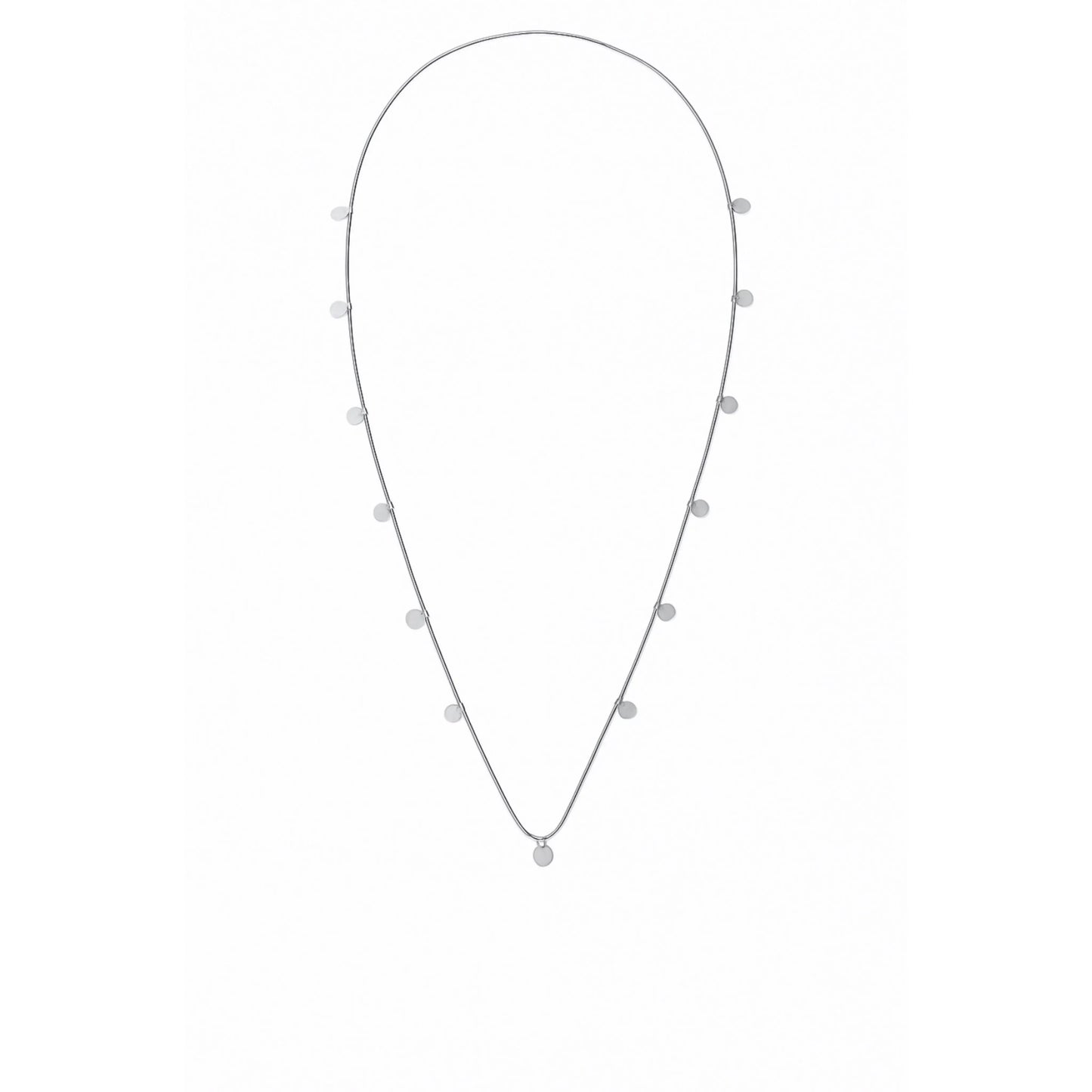 Collier sautoir maille serpent et pastilles Chéri Chérie