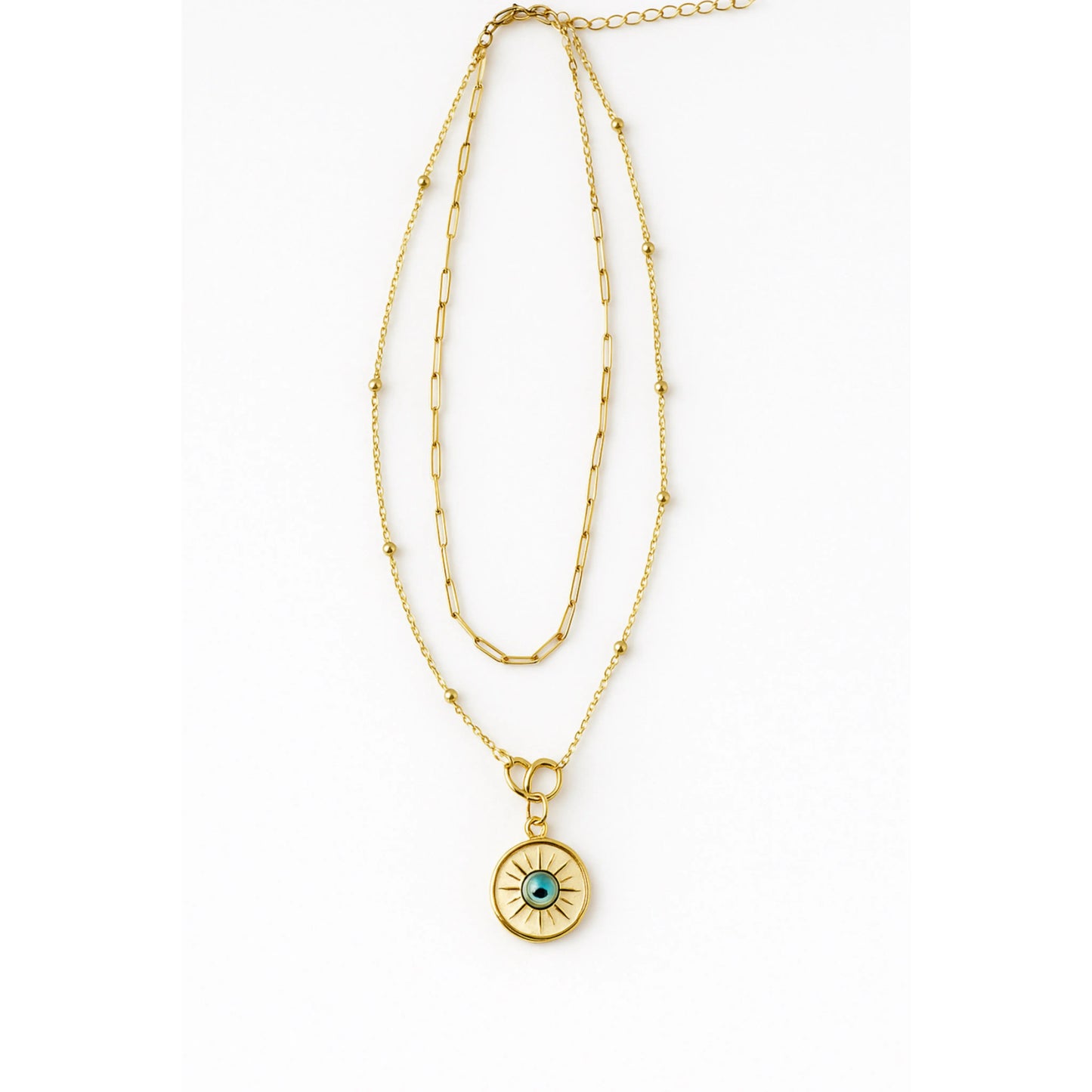 Collier double avec médaillon Chéri Chérie