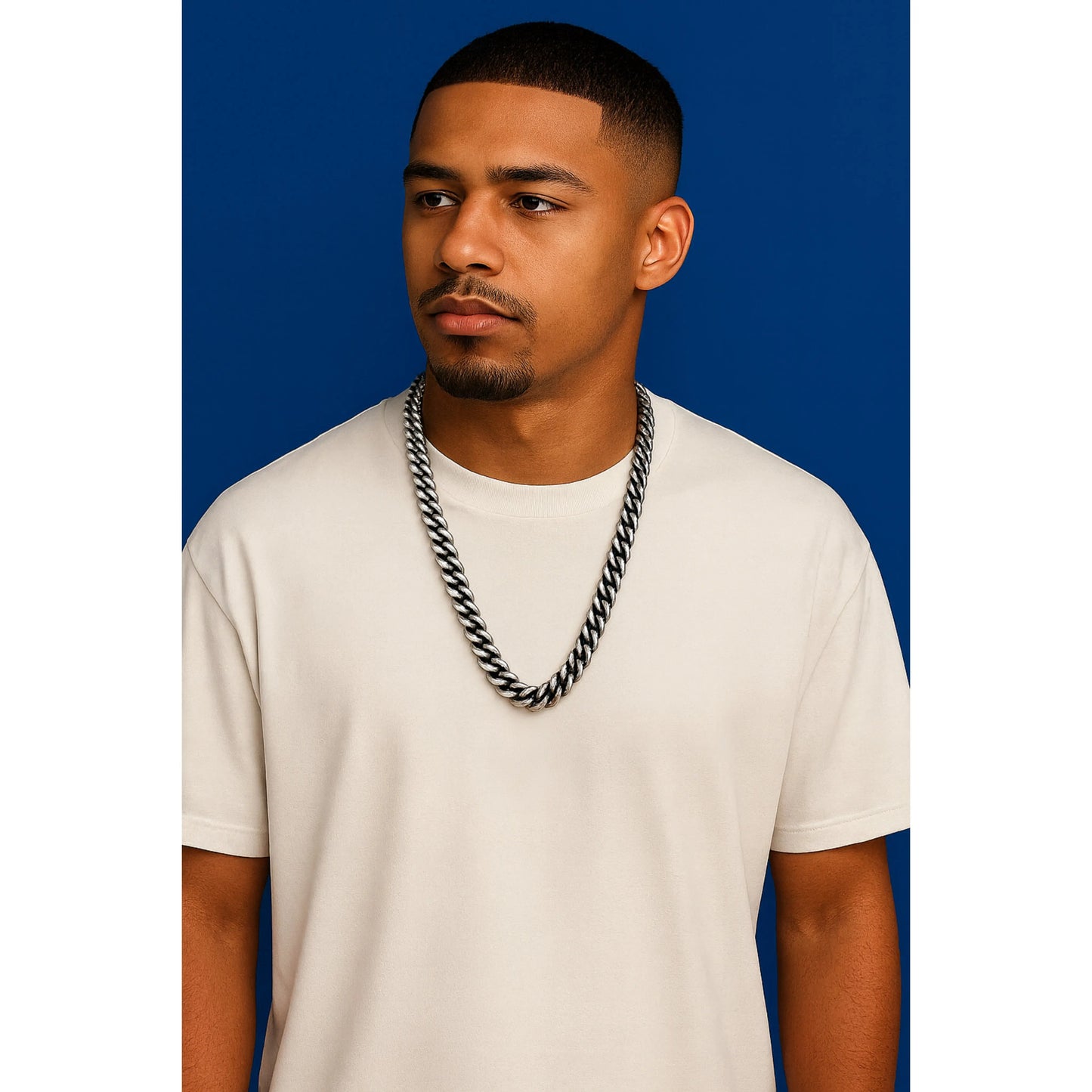 Collier grosse mailles homme Chéri Chérie