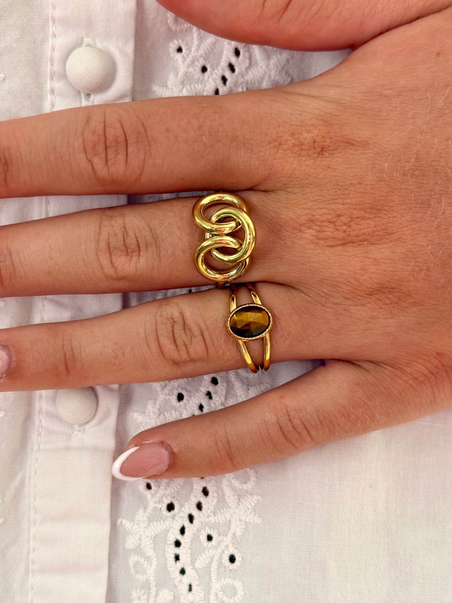 Bague Triple maillon