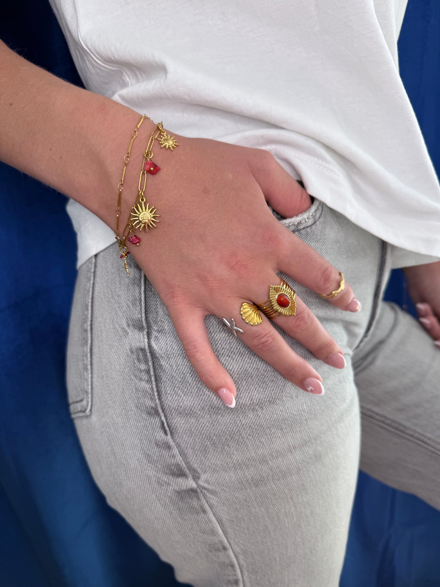 Bague Coquillage & Étoile de Mer