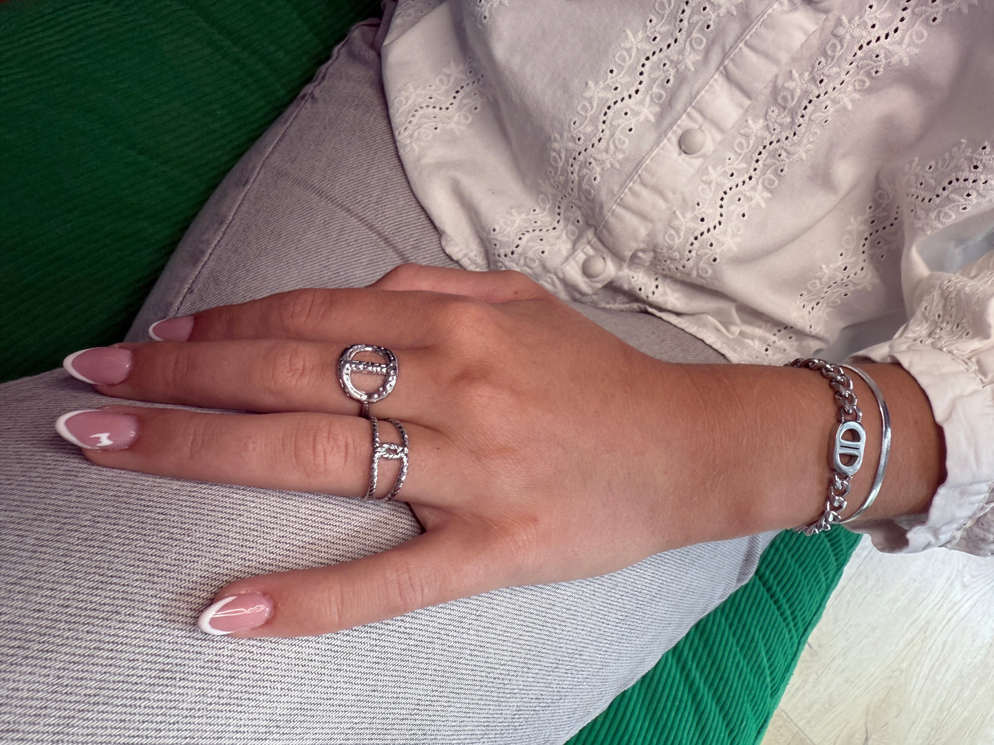 Bague Cercle Martelé