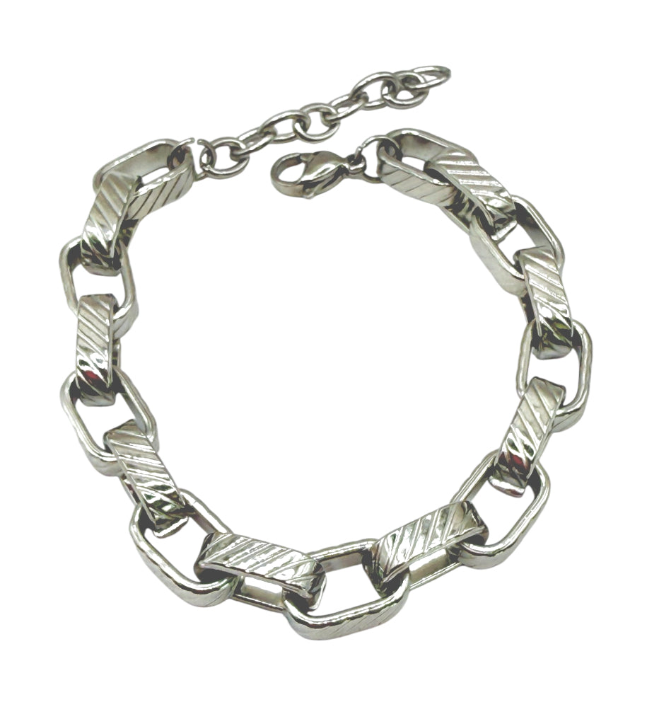 Bracelet grosses mailles avec strilles
