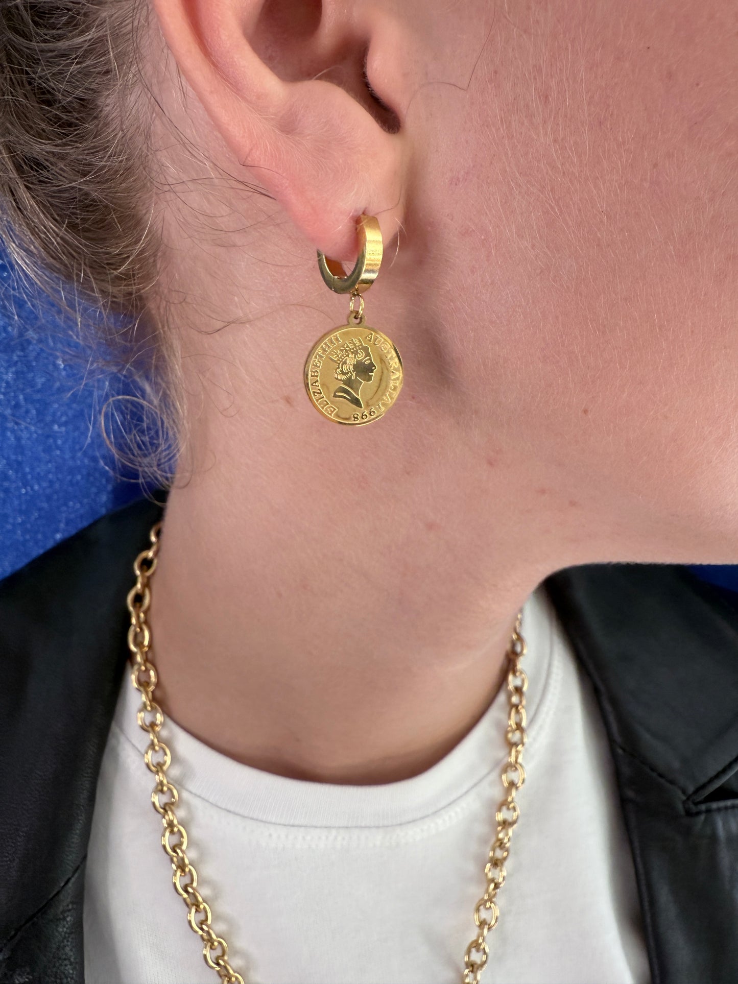 Boucles d’oreilles créoles pièce
