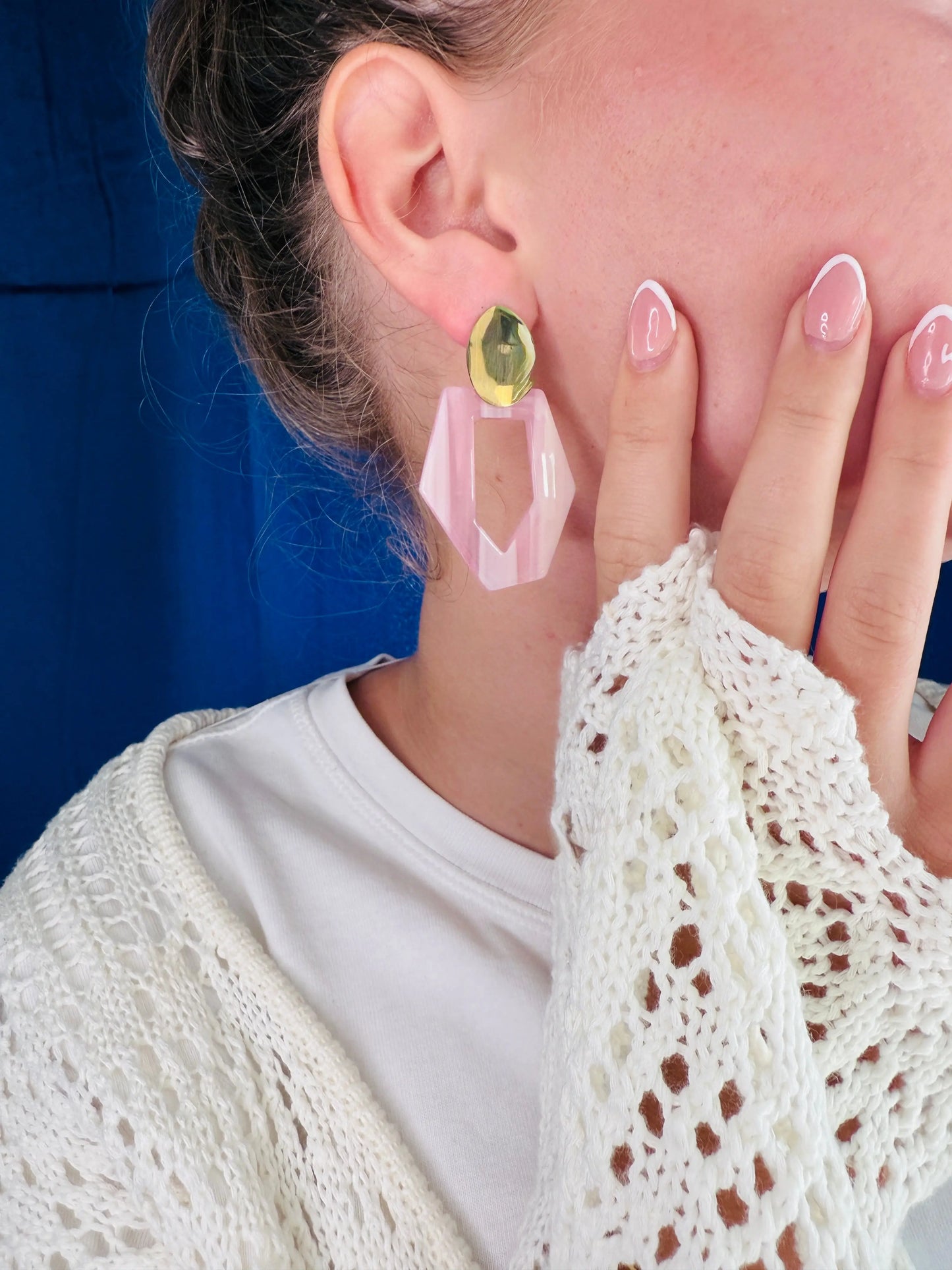 Boucles d’oreilles résine Chéri Chérie