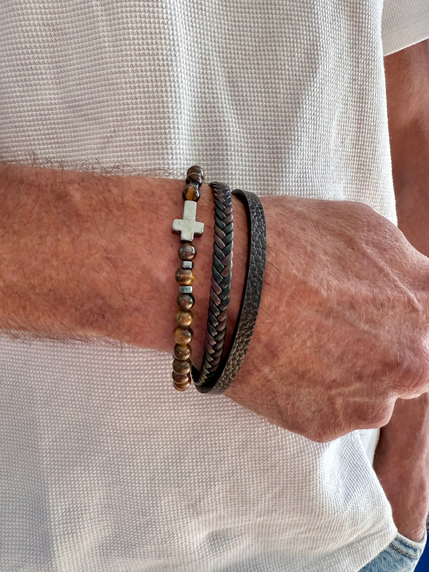 Bracelet triple homme