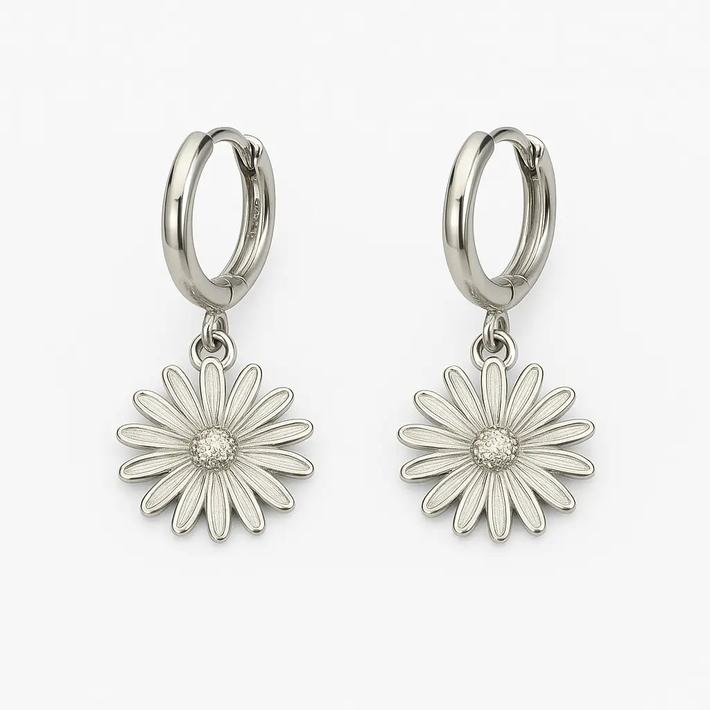 Boucle d'oreilles créole fleur Chéri Chérie