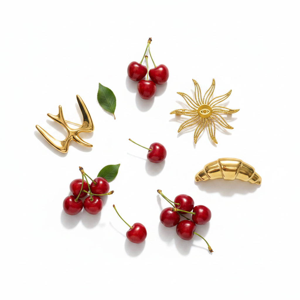 Collection de broches tendance dorées et argentées – bijoux fantaisie femme – Chéri Chérie