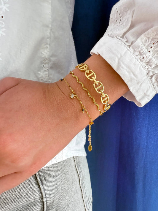 Bracelet jonc or Chéri Chérie