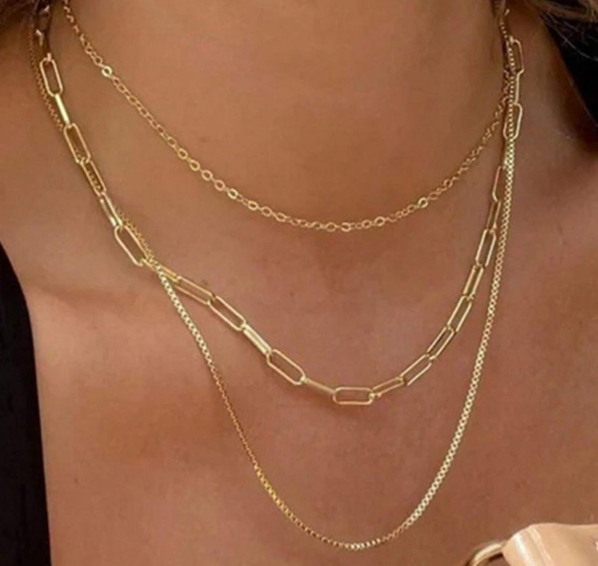 Collier Triple rangs