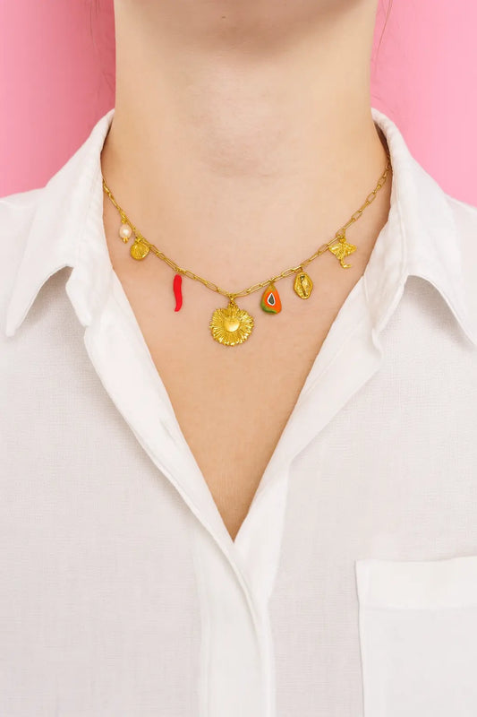 Collier breloques Chéri Chérie