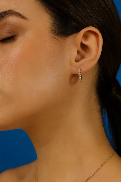 Boucles d’oreilles créoles strass Chéri Chérie