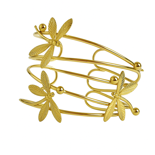 Bracelet jonc  Libellule