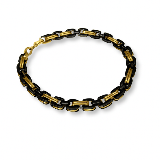 Bracelet mailles bi colore