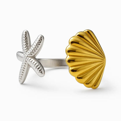 Bague Coquillage & Étoile de Mer Chéri Chérie