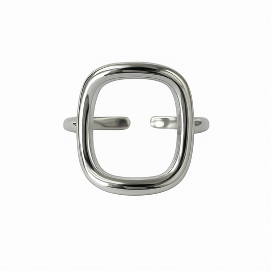 Bague Ouverte Carrée