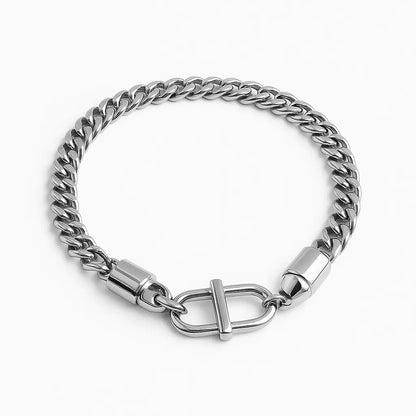 Bracelet grosses mailles rondes Chéri Chérie