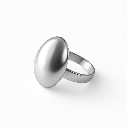 Bague Dôme minimal argent