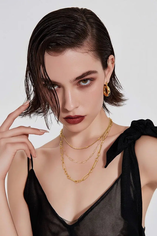 Collier Eglantine triple rangs Chéri Chérie