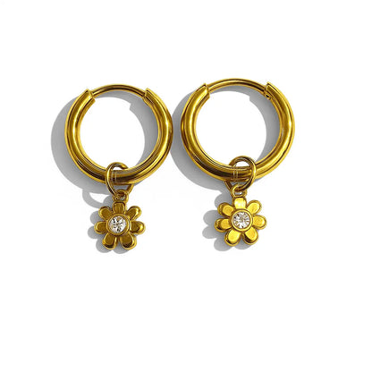Boucles d’oreilles créoles étoiles Chéri Chérie