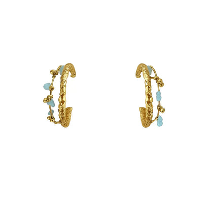 Boucles d’oreilles double perle Chéri Chérie