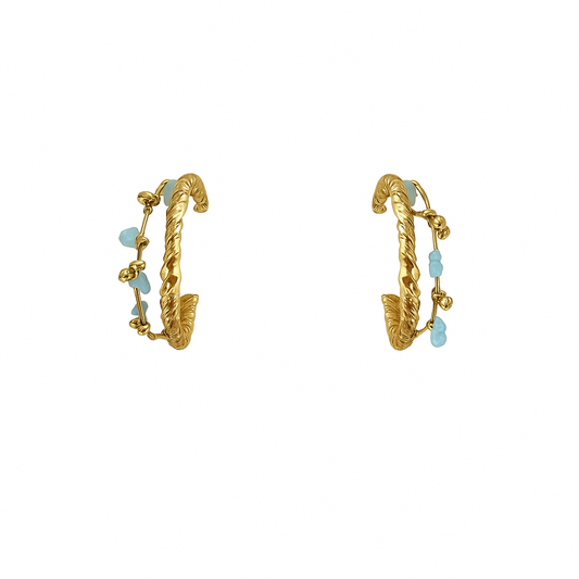Boucles d’oreilles double perle