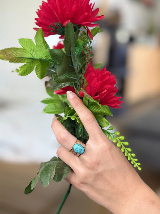 Bague Cabochon turquoise Chéri Chérie