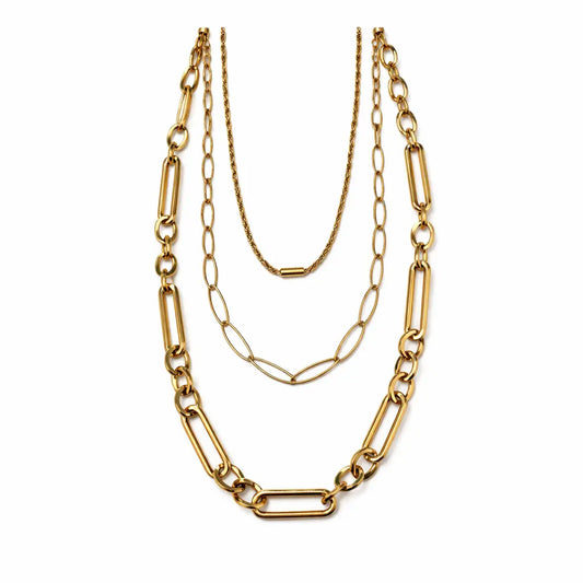 Collier Eglantine triple rangs Chéri Chérie