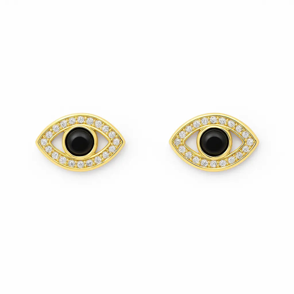 Boucles d’oreilles oeil Chéri Chérie